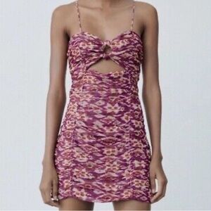 Zara Ruched Mini Dress